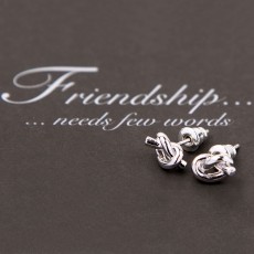 Friendship Knot Stud Earrings